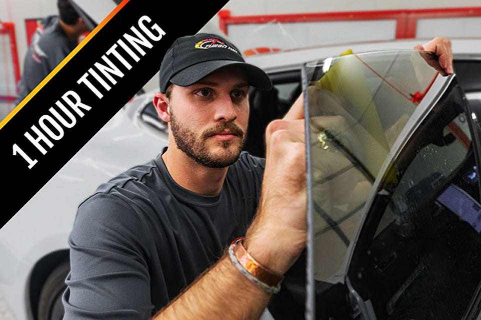 One hour window tint installation shade and protection 